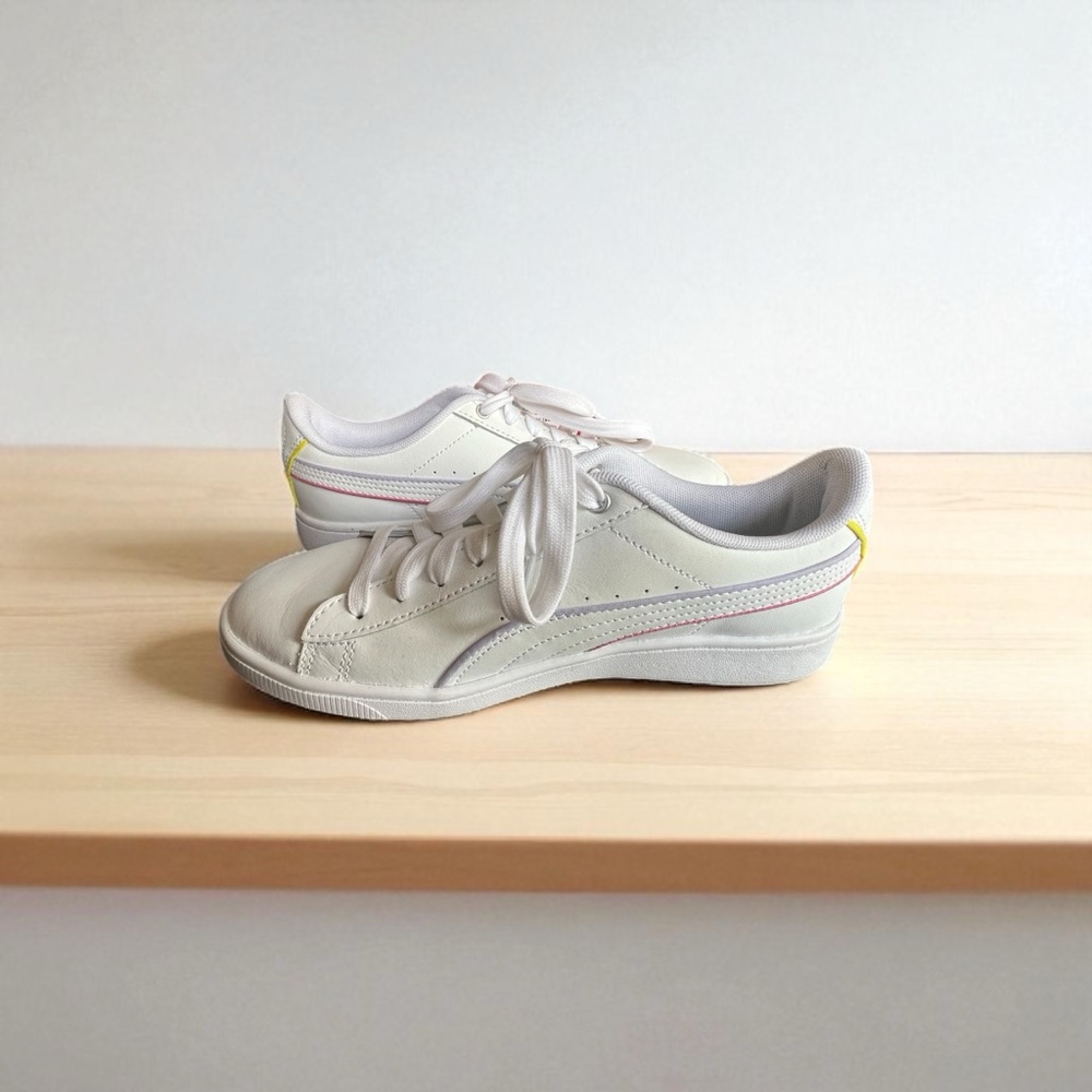 Adidas White, Yellow, Pink, and Lilac Sneakers Minimalist Design, Sz 7, NWB